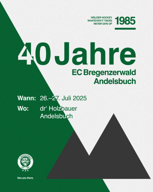 Eiszeit seit 1985 - 40 Jahre EC Bregenzerwald instagram 40 jahre ecb web rgb