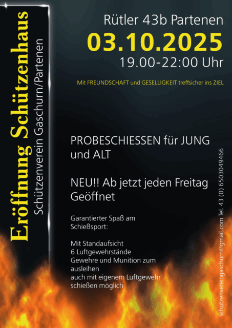 Probeschiessen Schützenhaus Partenen