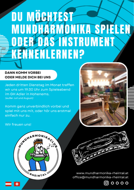 Mundharmonika Spieleabend kopie von kopie von muhaflyer a5 Mundharmonika Spieleabend