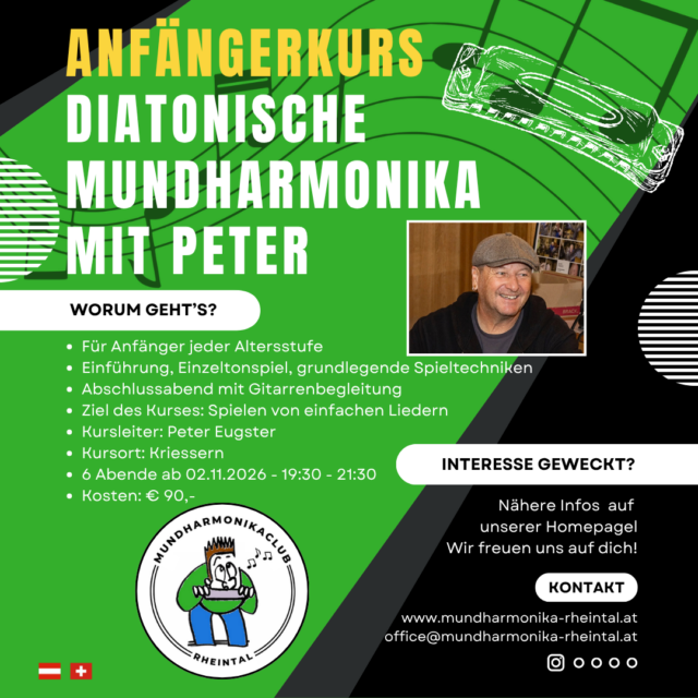 Anfängerkurs diatonische Mundharmonika